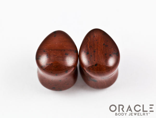 13mm Mahogany Obsidian Teardrops