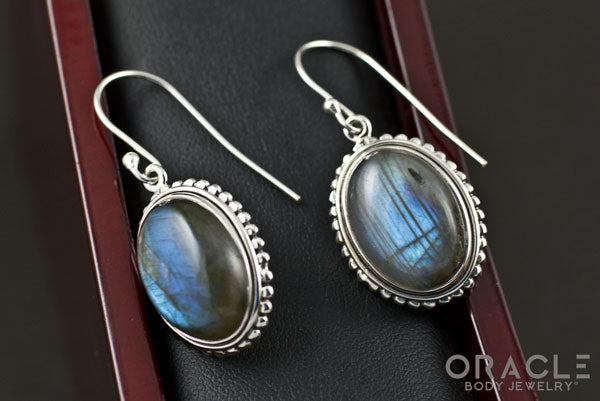 Sterling Silver Labradorite Earrings