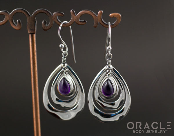 Sterling Silver Amethyst Earrings