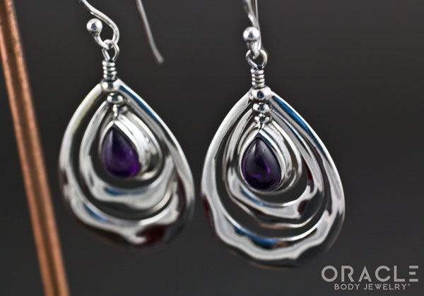 Sterling Silver Amethyst Earrings