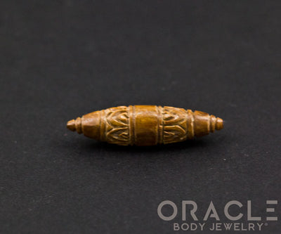 0g Fossilized Mammoth Ivory Carved Septum Spike