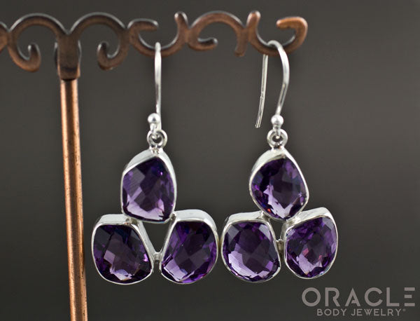 Sterling Silver Amethyst Earrings