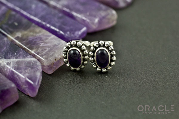 Sterling Silver Amethyst Earrings