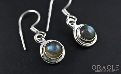 Sterling Silver Labradorite Earrings
