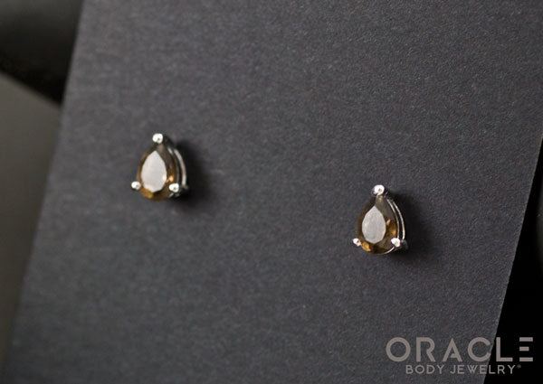 Sterling Silver Smoky Quartz Earrings