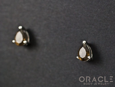 Sterling Silver Smoky Quartz Earrings