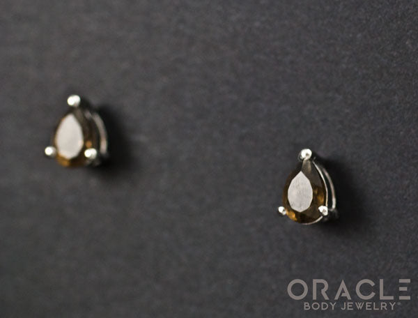 Sterling Silver Smoky Quartz Earrings