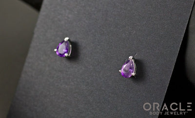 Sterling Silver Amethyst Earrings