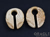 5/8" (16mm) Fossilized Mammoth Ivory Sun/Wing Weights