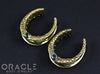 1-1/4" (32mm) Brass Saddles with Nugget Texture and London Blue Topaz