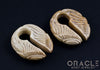 5/8" (16mm) Fossilized Mammoth Ivory Sun/Wing Weights