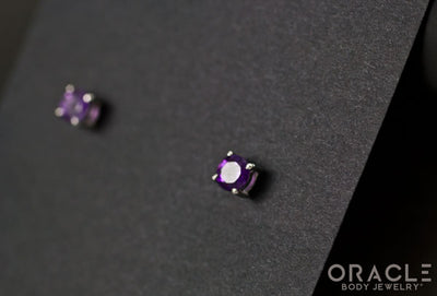 Sterling Silver Amethyst Earrings
