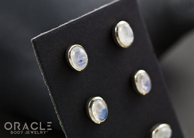Sterling Silver Moonstone Earrings