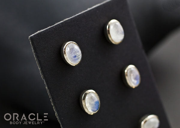 Sterling Silver Moonstone Earrings