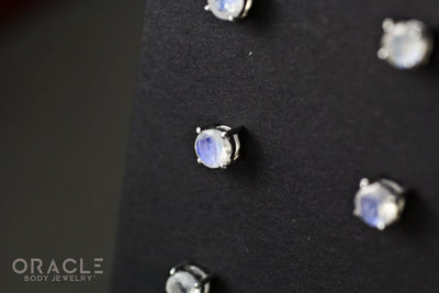 Sterling Silver Moonstone Earrings