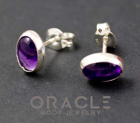 Sterling Silver Amethyst Earrings