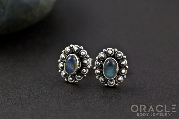 Sterling Silver Labradorite Earrings