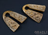 3/4" (19mm) Carved Fossilized Mammoth Ivory Mermaid Weights