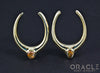 1-1/2" (38mm) Brass Saddles with Mexican Matrix Opal