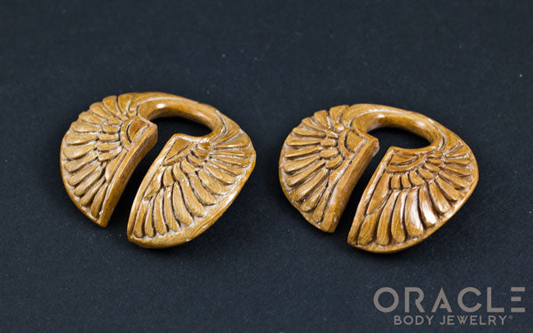 1/2" (12.5mm) Fossilized Mammoth Ivory Winged Weights