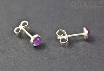 Sterling Silver Amethyst Earrings