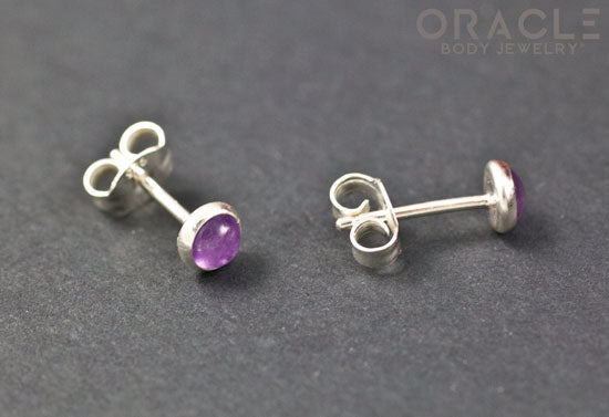 Sterling Silver Amethyst Earrings