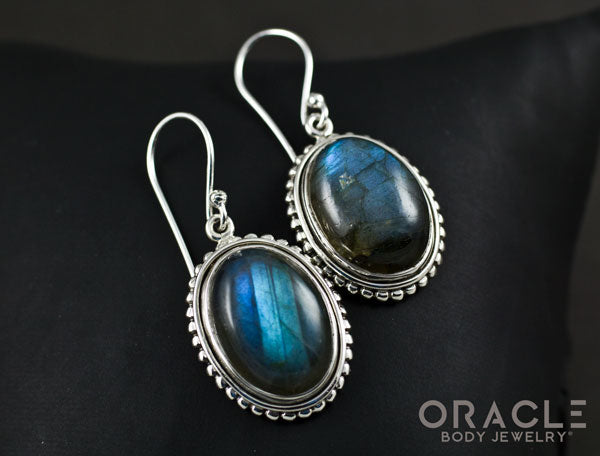 Sterling Silver Labradorite Earrings