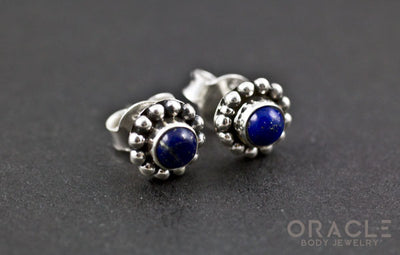 Sterling Silver Lapis Earrings