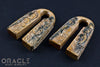 1/2" (12.5mm) Fossilized Mammoth Ivory Floral Keystone Weights