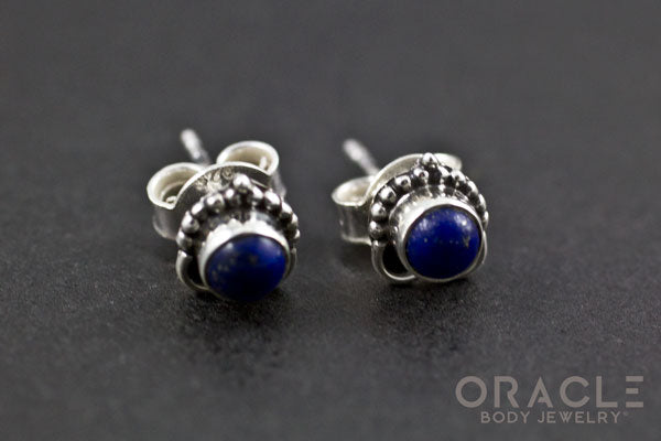 Sterling Silver Lapis Earrings