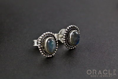 Sterling Silver Labradorite Earrings