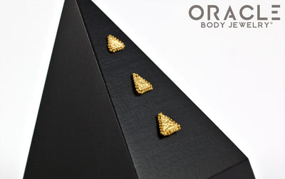 14k Asteroids Threadless Rose Gold End