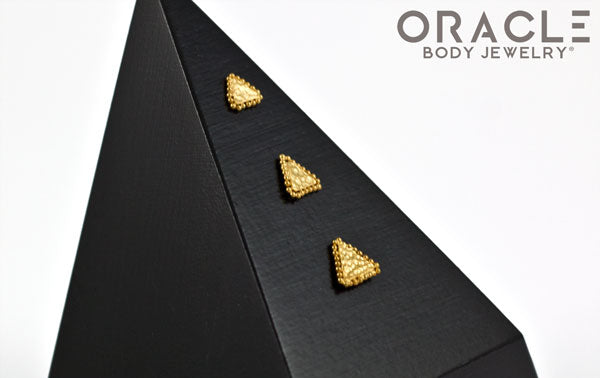 14k Asteroids Threadless Rose Gold End