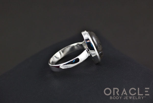 Sterling Silver ring with Tourmalated Quartz Size 7