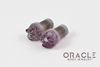 0g (8mm) Druzy Rough Amethyst Single Flare Plugs