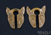 3/4" (19mm) Fossilized Mammoth Ivory Split Sphynx Hangers