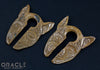 3/4" (19mm) Fossilized Mammoth Ivory Split Sphynx Hangers