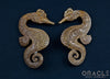 1" (25.4mm) Fossilized Mammoth Ivory Seahorse