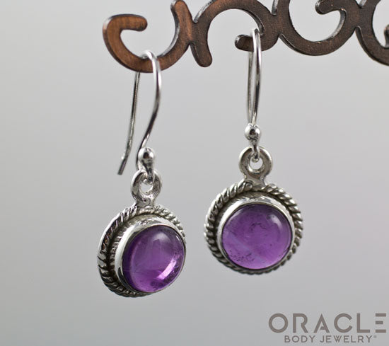 Sterling Silver Amethyst Earrings