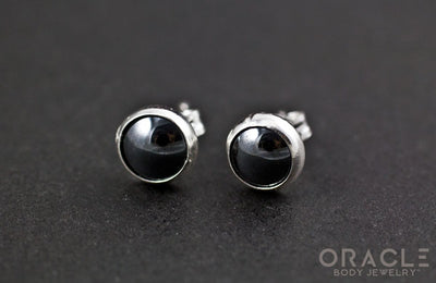 Sterling Silver Hematite Earrings
