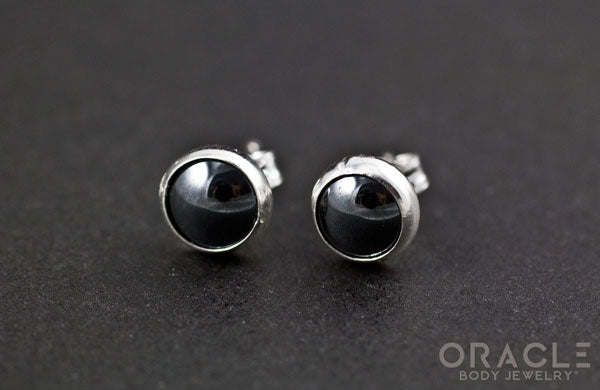 Sterling Silver Hematite Earrings
