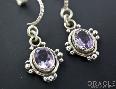 Sterling Silver Amethyst Earrings