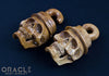 2g (6.5mm) Fossilized Mammoth Ivory Skull with Hat