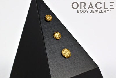 14k Quorra Threadless Rose Gold End