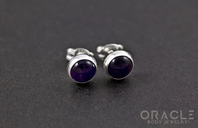 Sterling Silver Amethyst Earrings