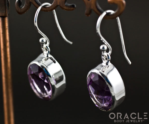 Sterling Silver Amethyst Earrings