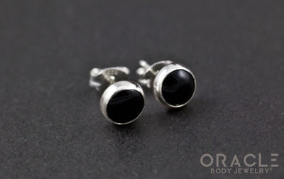 Sterling Silver Black Onyx Earrings