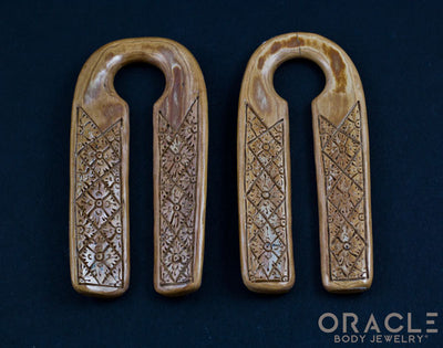 5/8" (16mm) Fossilized Mammoth Ivory Split Floral Weights