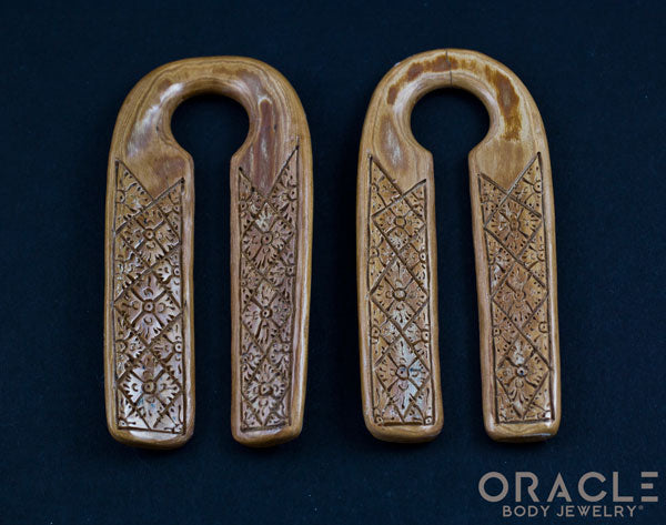 5/8" (16mm) Fossilized Mammoth Ivory Split Floral Weights