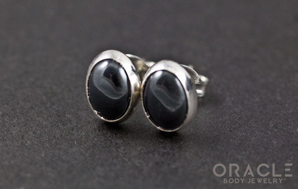 Sterling Silver Hematite Earrings